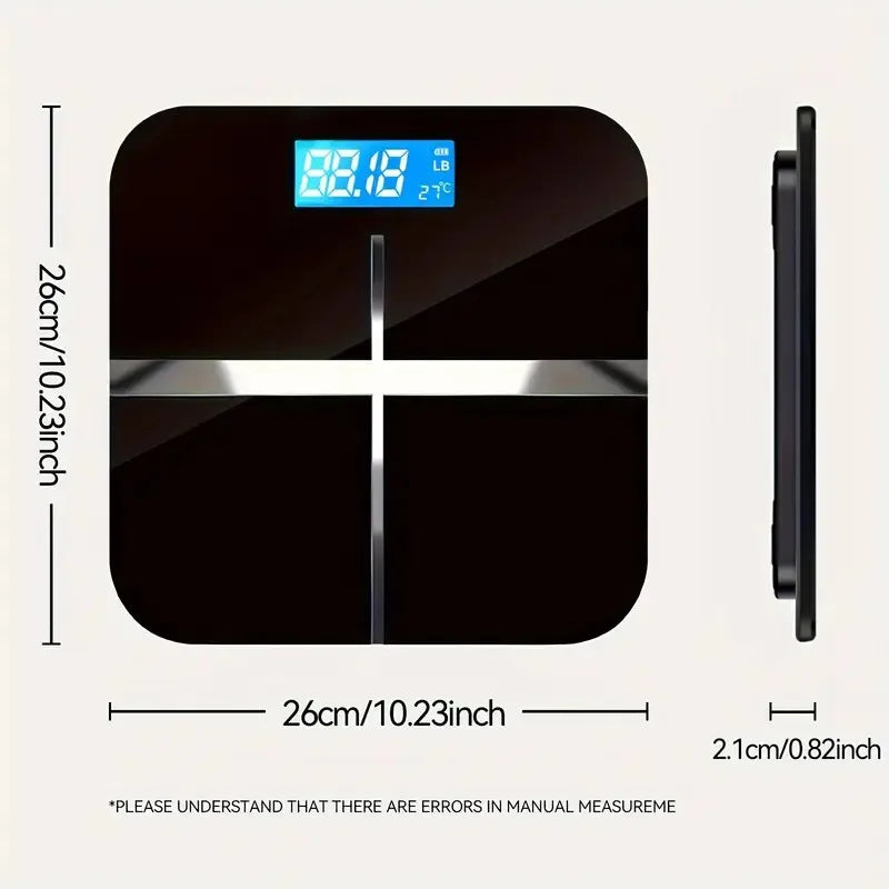 Digital Body Weight Scale With LCD Temperature Display