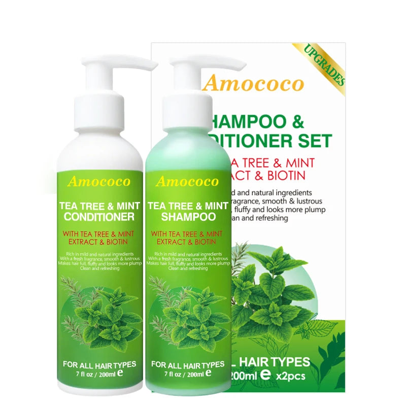 AMOCOCO Tea Tree Shampoo And Conditioner Set
