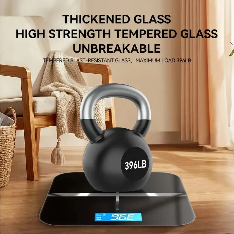 Digital Body Weight Scale With LCD Temperature Display