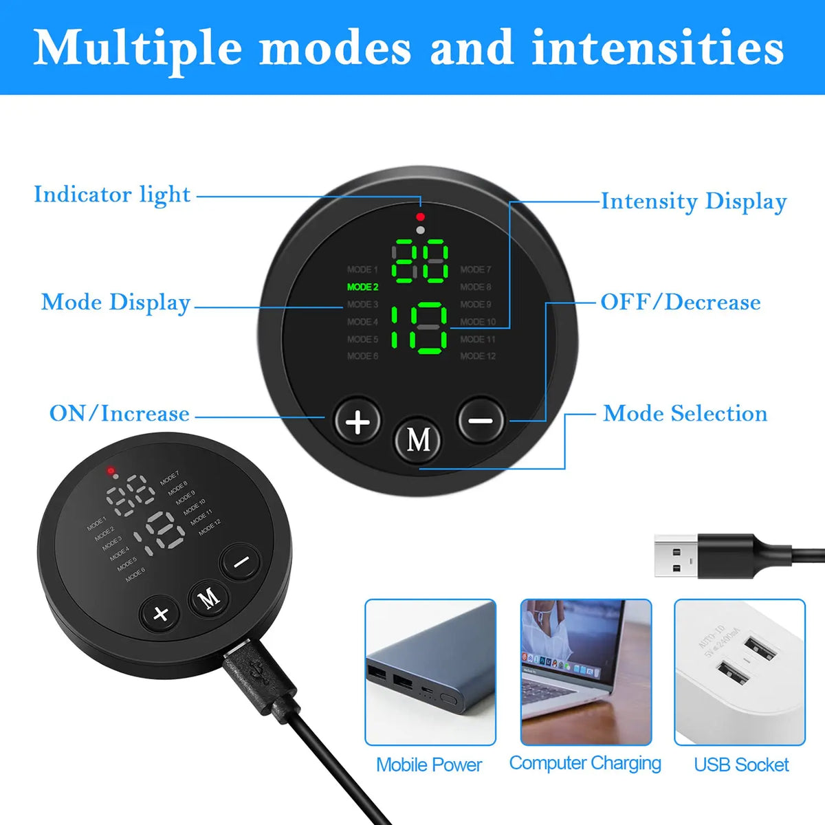 Jitesy EMS Abdominal Muscle Stimulator Belt