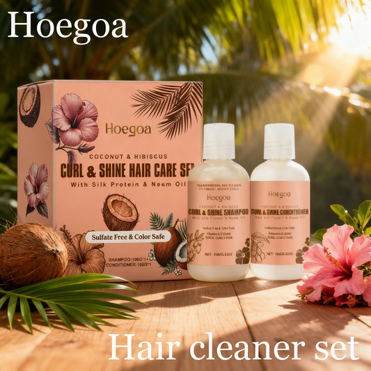 Hoegoa Coconut Hair Shampoo Conditioner Set