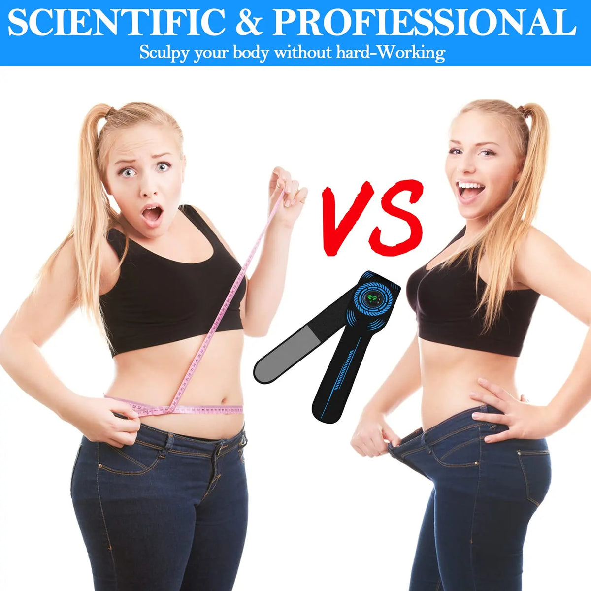Jitesy EMS Abdominal Muscle Stimulator Belt