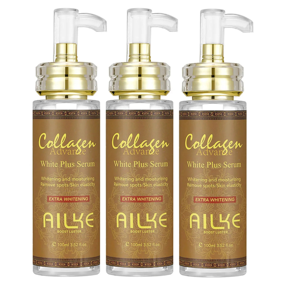 AILKE Collagen Skin Care Kit, Reduce Spots, Whitening, Even Skin Tone, For Dark Skin, Black Skin, African Skin, Caramel Skin