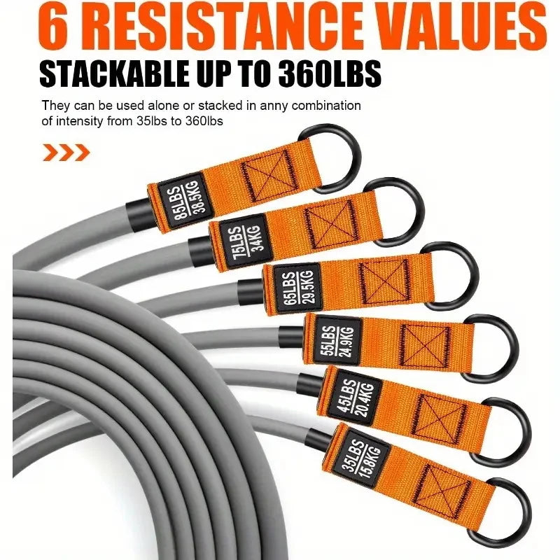 Resistance Strap with Handle: Used for Muscle Training, Strength Building, Body Shaping, Yoga, Home Fitness Equipment - Natural