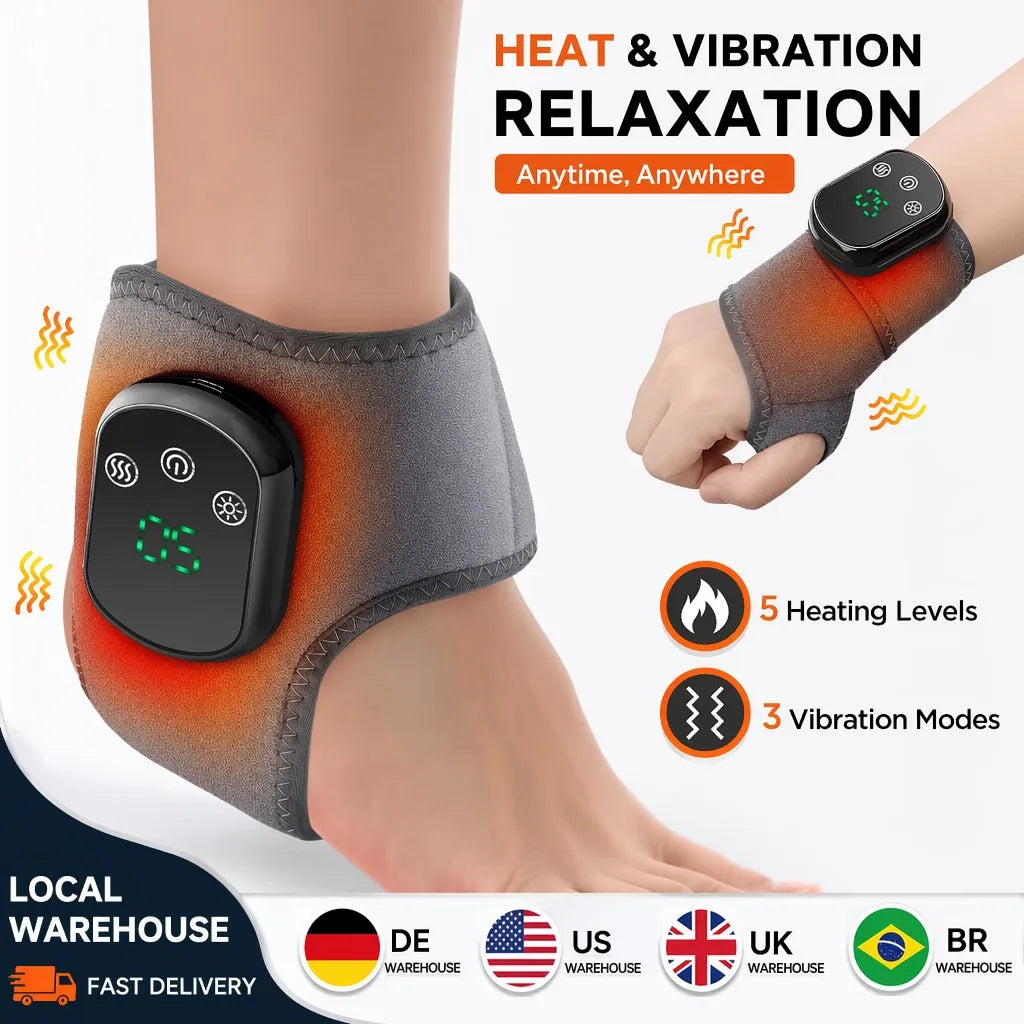Hailicare Heated Ankle Brace Massager