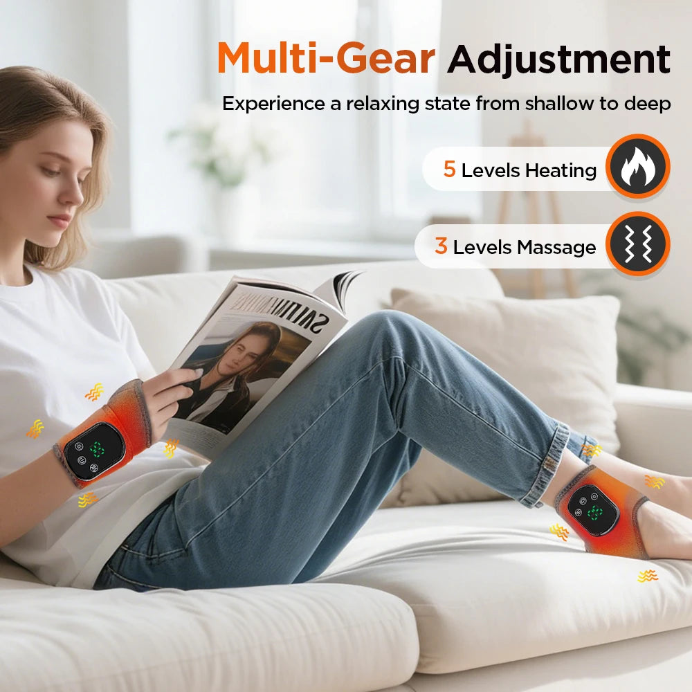 Hailicare Heated Ankle Brace Massager