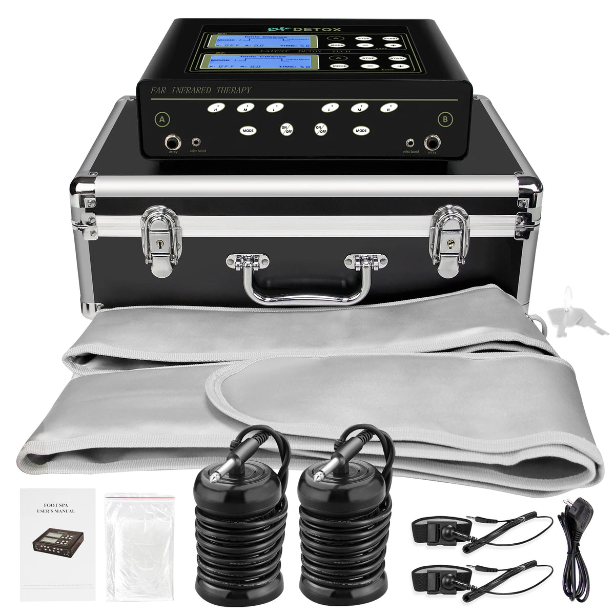 Dual Ionic Foot Bath And Infrared Waist Spa Device