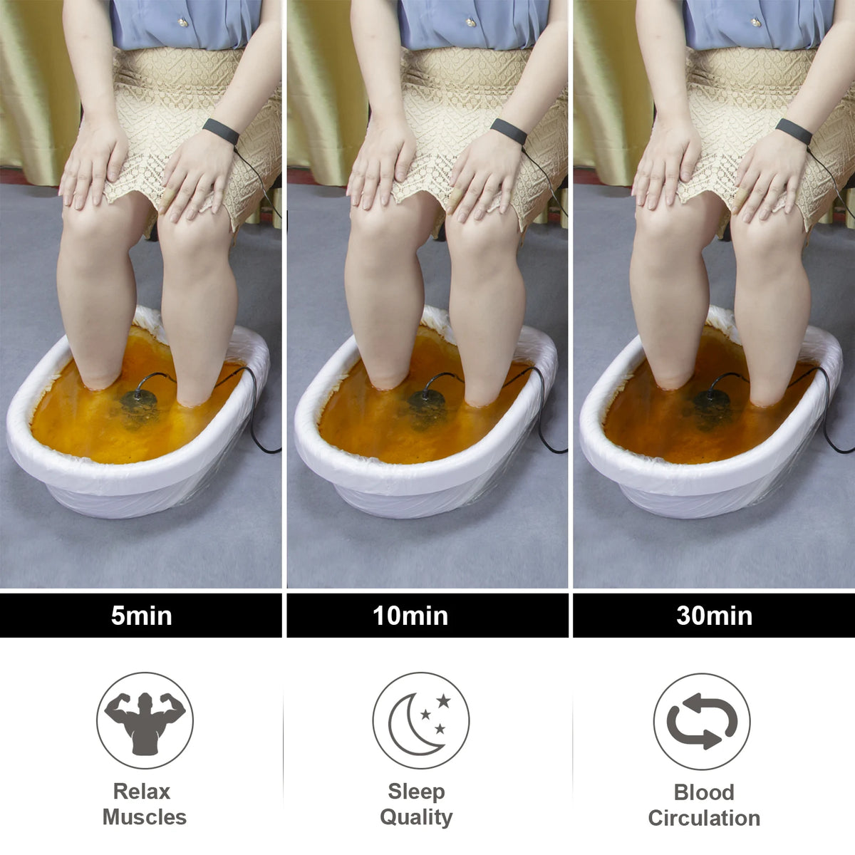 Dual Ionic Foot Bath And Infrared Waist Spa Device