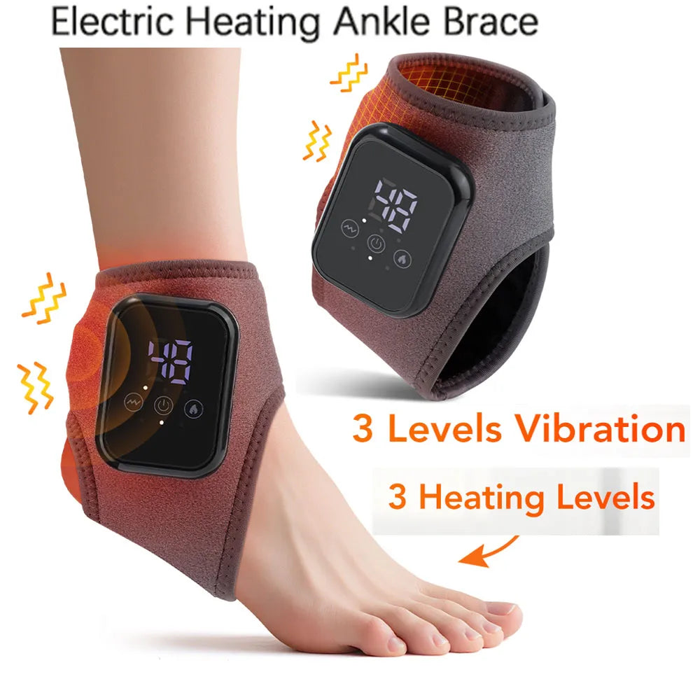 Hailicare Heated Ankle Brace Massager