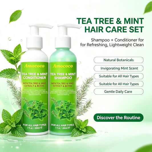 AMOCOCO Tea Tree Shampoo And Conditioner Set