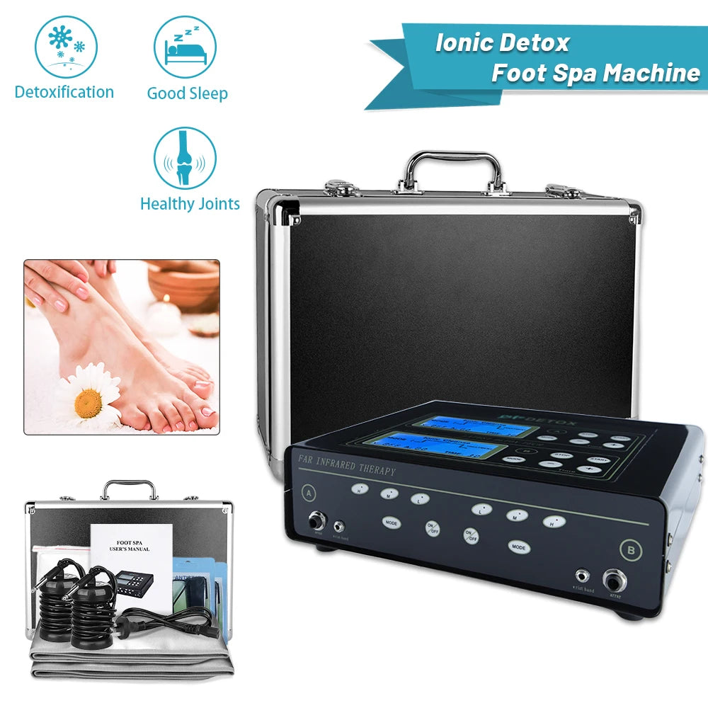 Dual Ionic Foot Bath And Infrared Waist Spa Device
